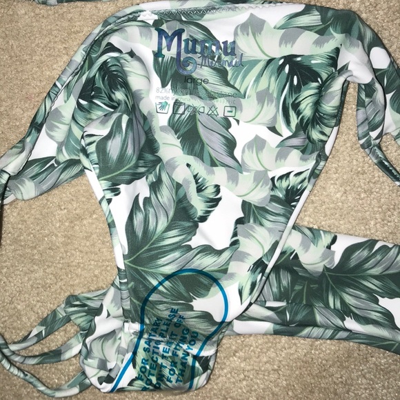 NWT Show Me Your Mumu Pretty in Palms bikini Sz L - Picture 5 of 7